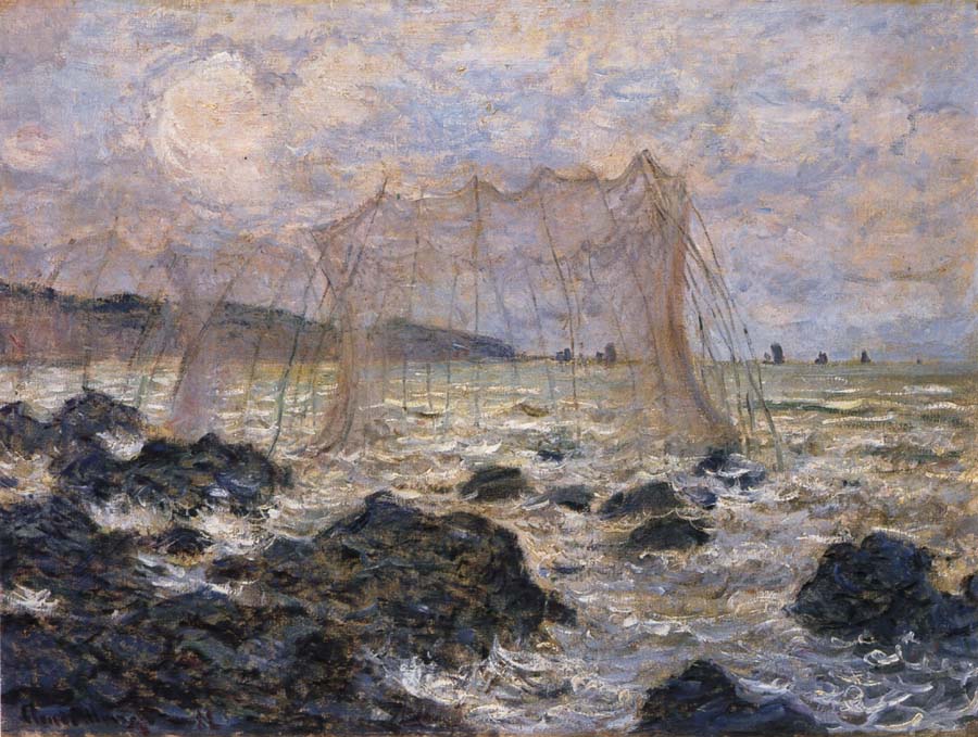 Claude Monet Fishing Nets at Pouruille